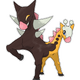Illustration for article titled Girafarig Has A Second Head That Never Sleeps